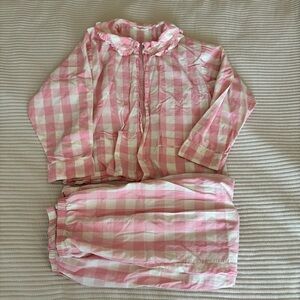 Doen Paz Pink Checkered PJ set M